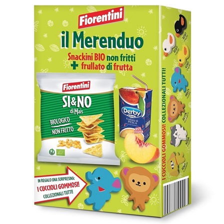 Il Merenduo: Bio SI&NO di Mais + Frullato di Frutta - FIORENTINI ALIMENTARI  SPA - MyBusinessCibus