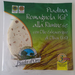 Piadina Romagnola IGP alla Riminese