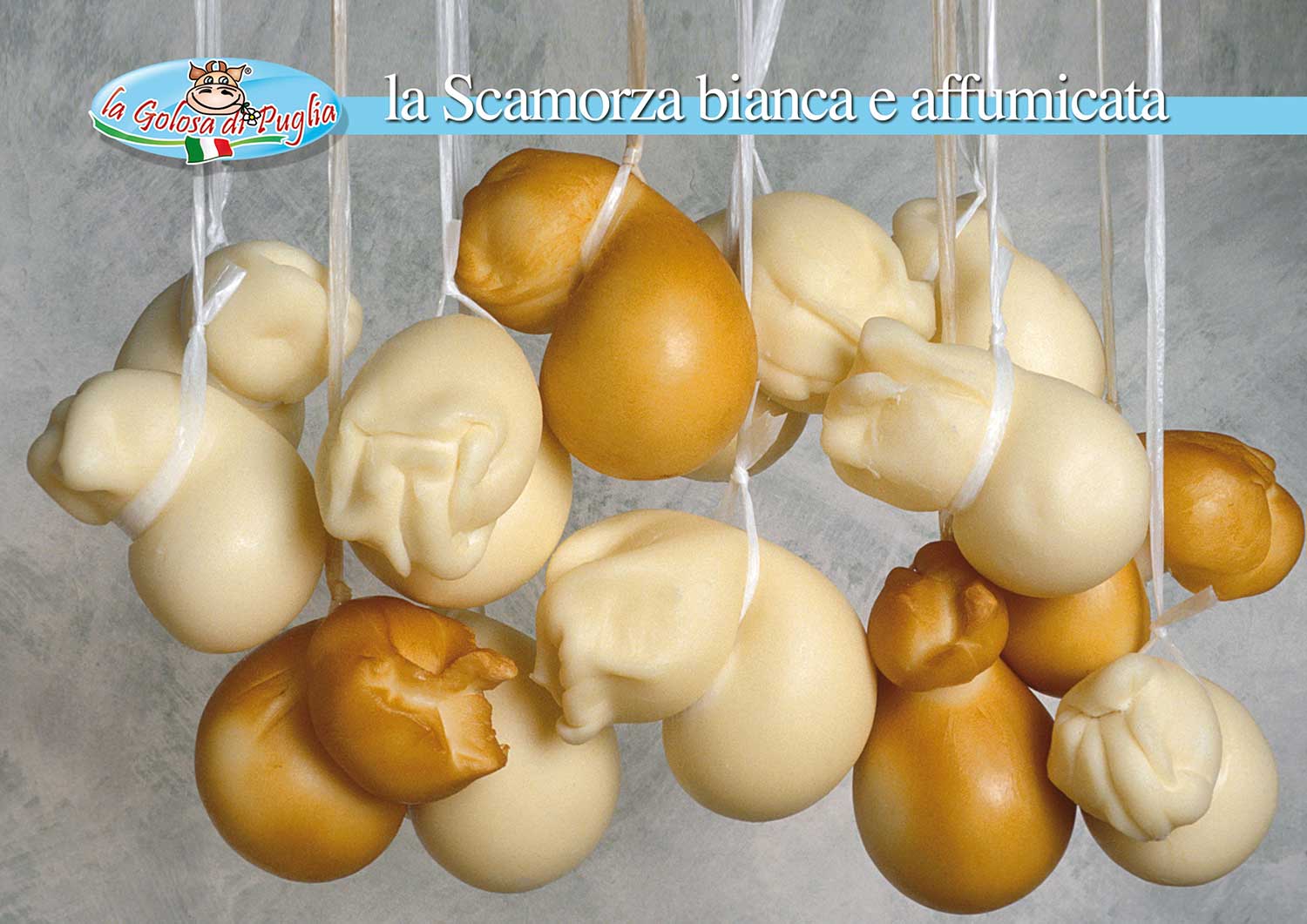 Scamorza bianca e affumicata