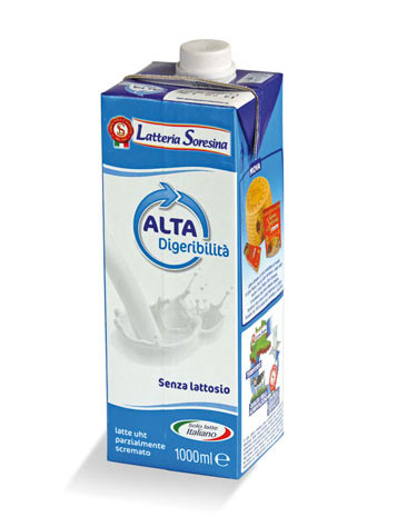 Latte UHT Senza Lattosio square 1lt - LATTERIA SORESINA S.C.A. -  MyBusinessCibus