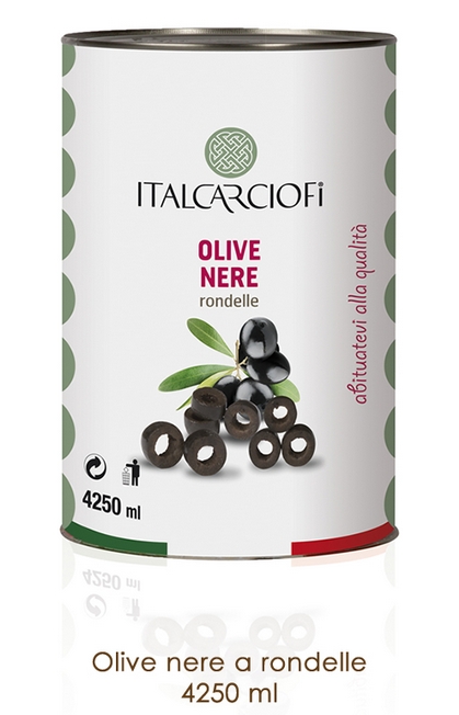 Olive nere a rondelle 4250 ml - ITALCARCIOFI SRL - MyBusinessCibus