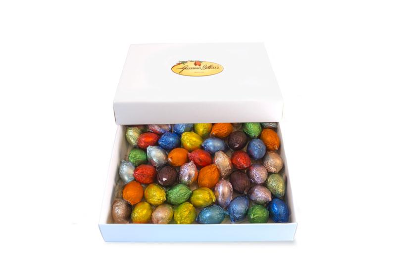 Box of chocolate eggs assorted flavors 500g - DOLCE IDEA DI GENNARO BOTTONE  SAS - MyBusinessCibus