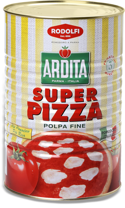 Italian Ardita Super Pizza Tomato Sauce by Rodolfi, 22.05 lb (10 kg)